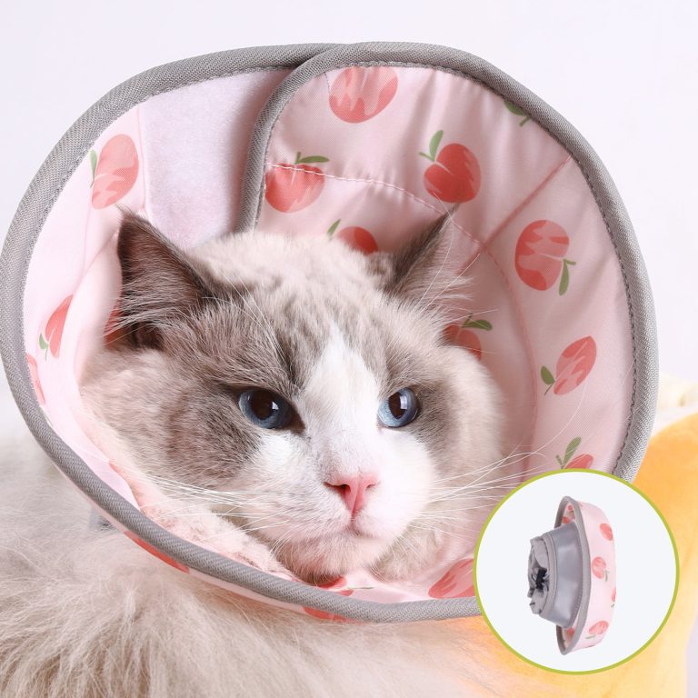 Adjustable Dog & Cat Recovery Collar Soft Cone-Pink
